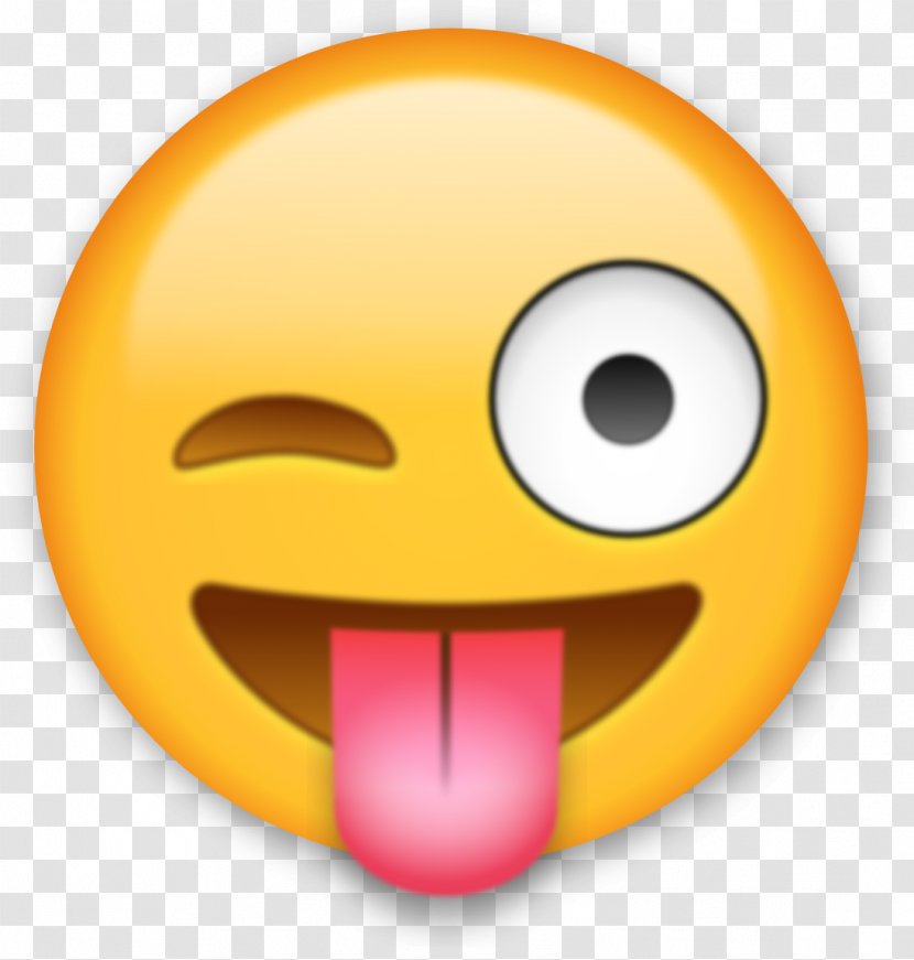 IPhone Emoji Sticker Clip Art - Tongue Transparent PNG
