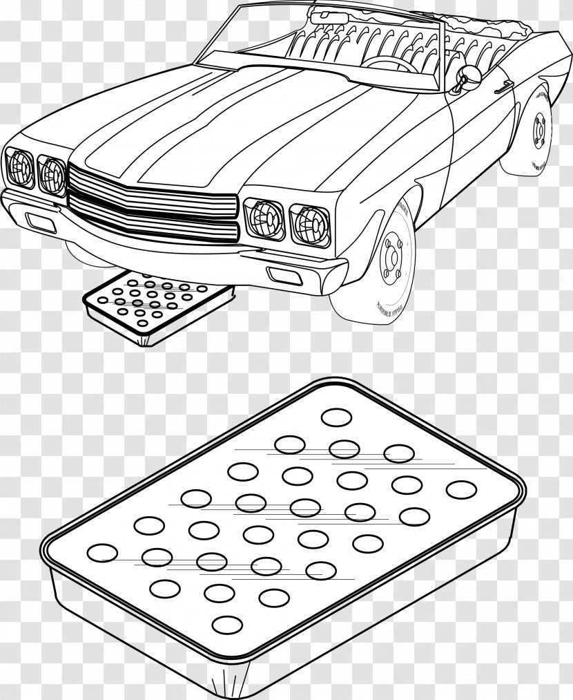 Line Art Clip - Automotive Lighting - Pans Transparent PNG