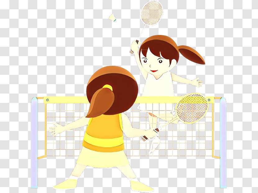 Clip Art Badminton Racket Player Illustration - Girl Transparent PNG
