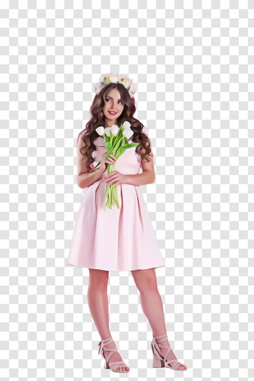 Clothing Pink Costume Child Dress - Plant Aline Transparent PNG