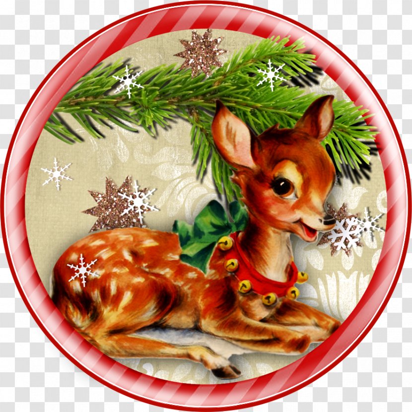 Christmas Day New Year Decoupage Image Scrapbooking - Party - Retro Animal Transparent PNG