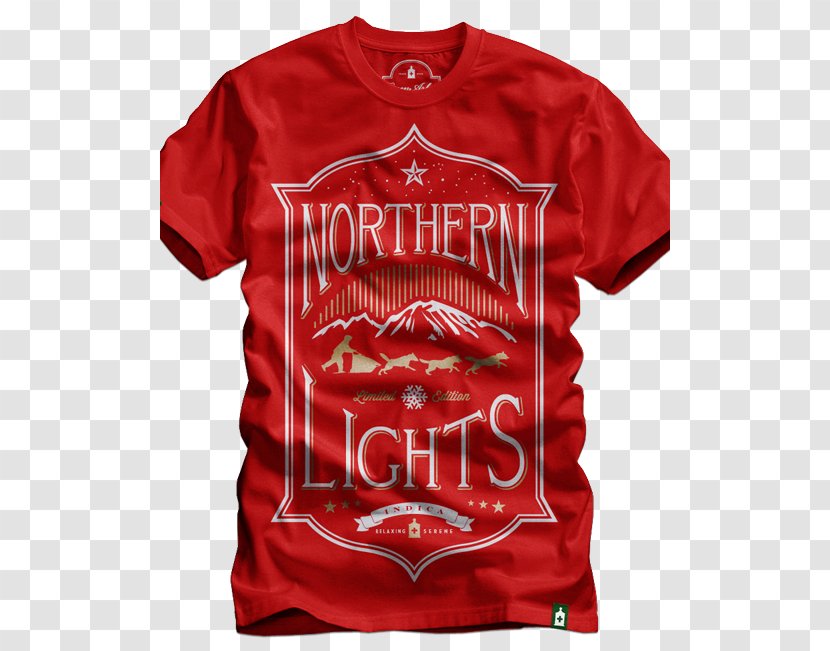 T-shirt Christmas Gift Holiday - Northern Lights Transparent PNG