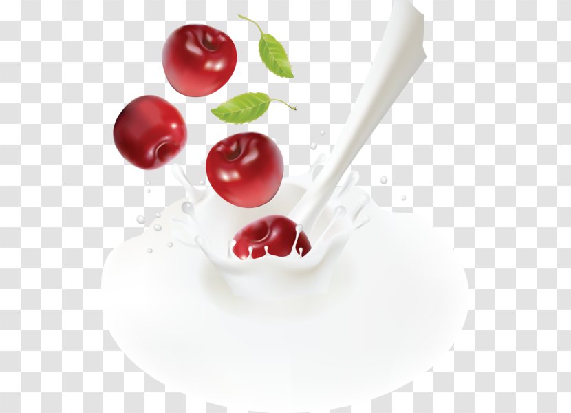 Milk Cherry Juice Fruit Salad - Sweet Transparent PNG