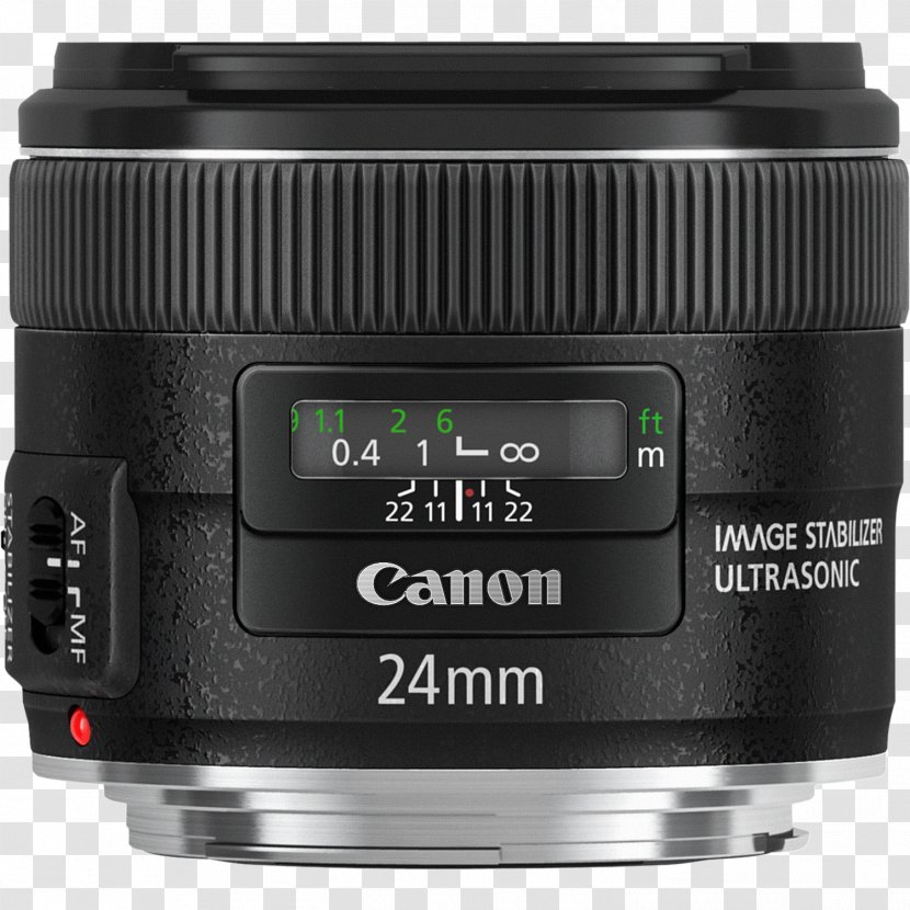 Canon EF Lens Mount 24mm Ultrasonic Motor Wide-Angle F/2.8 IS USM - Wideangle - Camera Transparent PNG