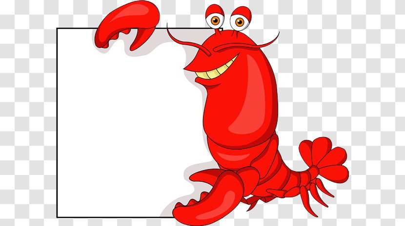 Lobster Cartoon Royalty-free Illustration - Notice Tail Transparent PNG