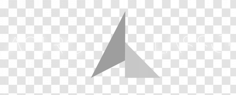 Triangle Logo White - Black - Lasso Transparent PNG