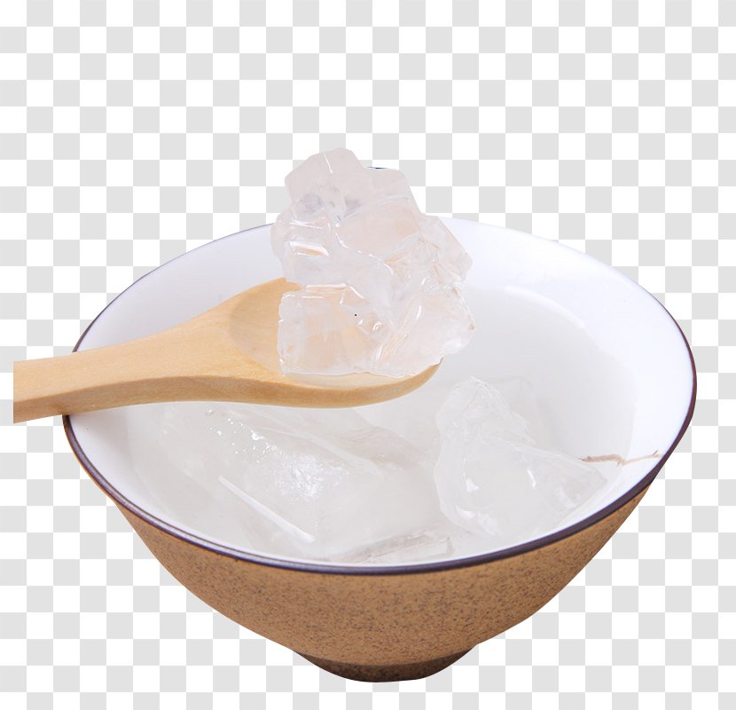Rock Candy Spoon Sugar - Bowl Transparent PNG