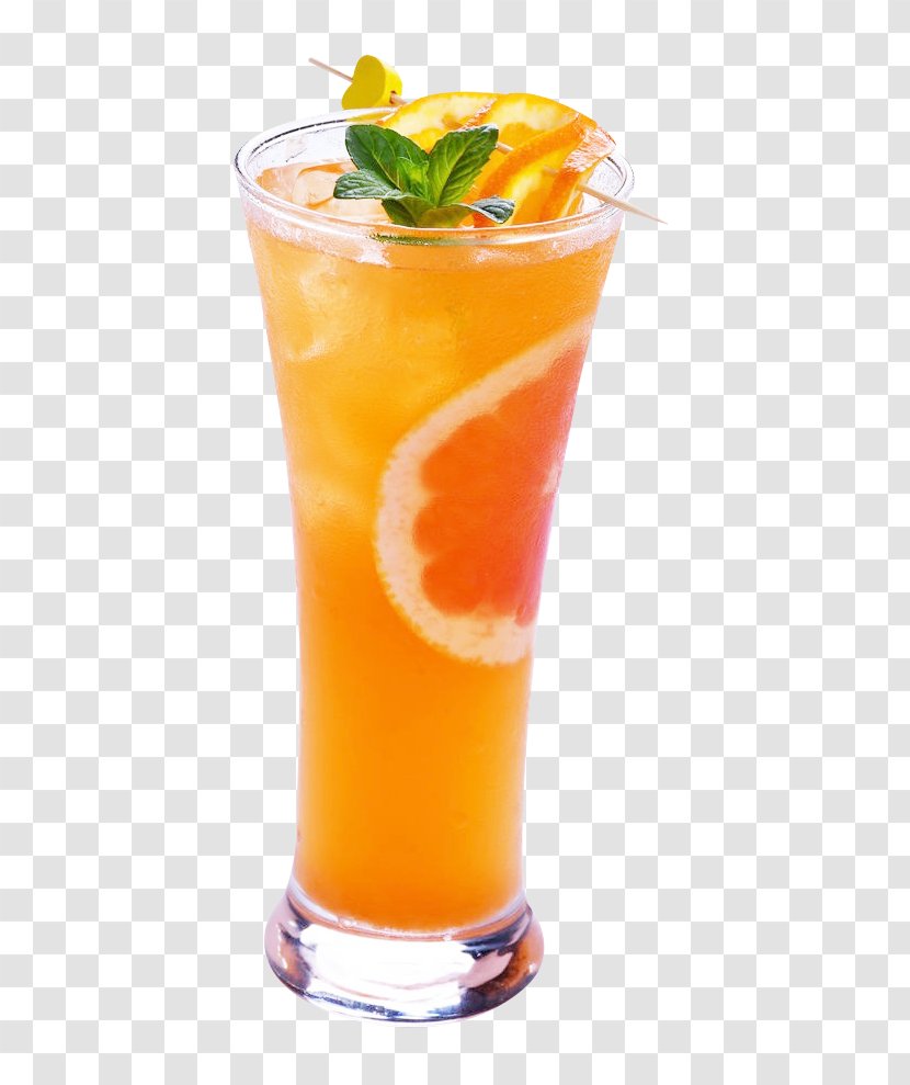 Orange Juice Sea Breeze Cocktail Tequila Sunrise - Silhouette - Lemon Red Grapefruit Transparent PNG