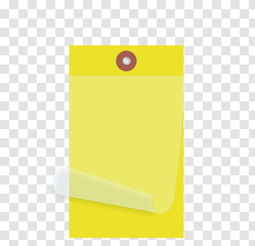 Paper Rectangle - Yellow - Design Transparent PNG