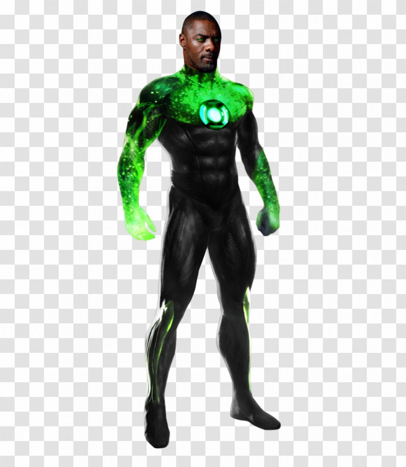 Superhero Green Lantern Hal Jordan Musician Art - Dry Suit - Idris Elba Transparent PNG