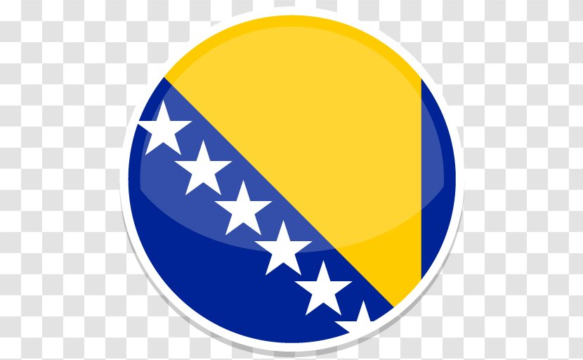Area Symbol Yellow Circle - Flags Of The World - Bosnia And Herzegovina Transparent PNG