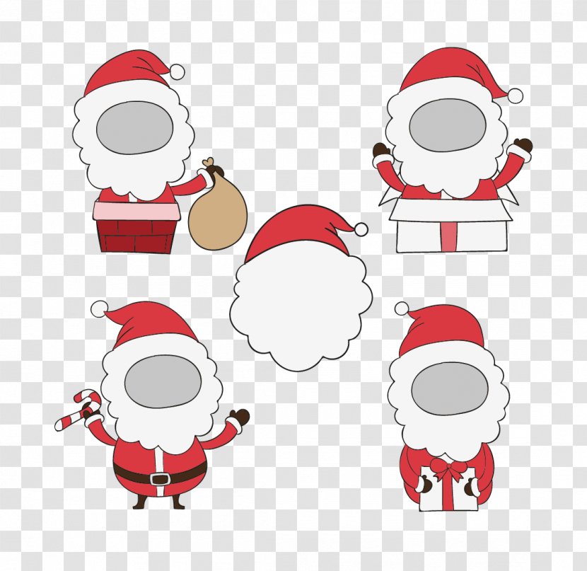 Santa Claus Christmas Clip Art - Picture Frame Transparent PNG