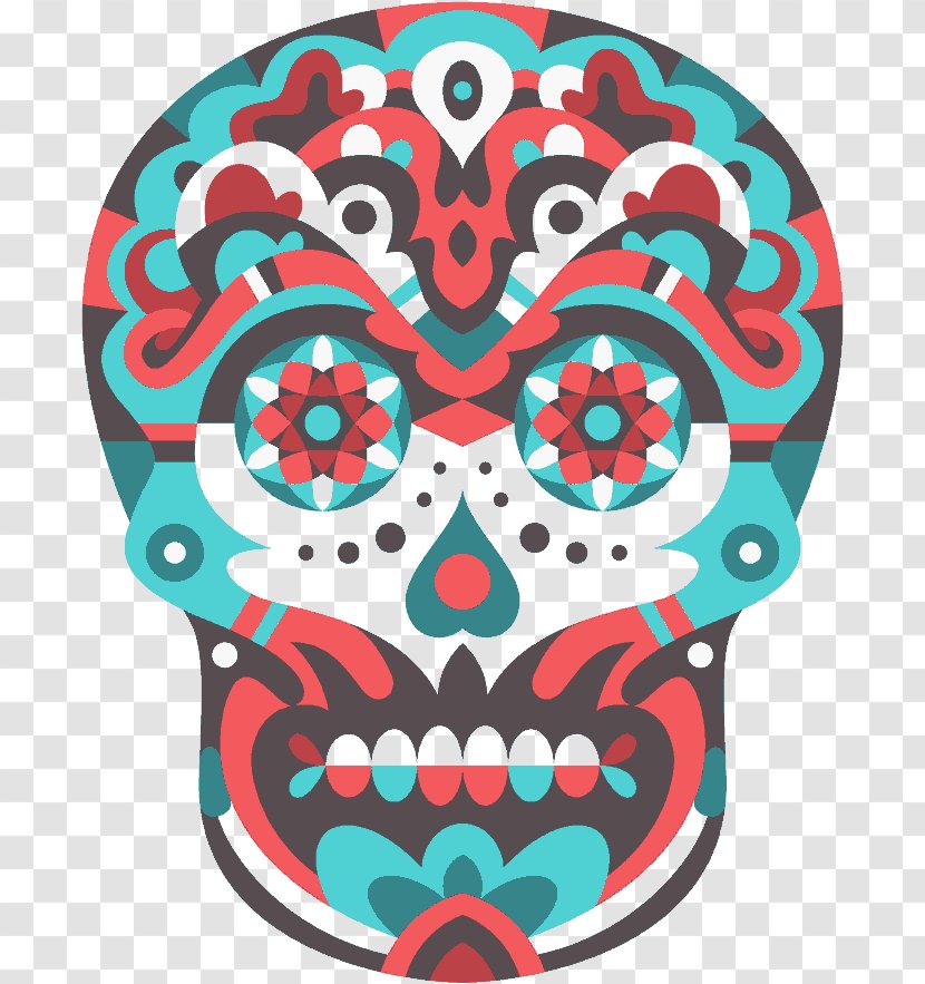 Calavera Visual Arts Skull Clip Art - Designer - Color Transparent PNG