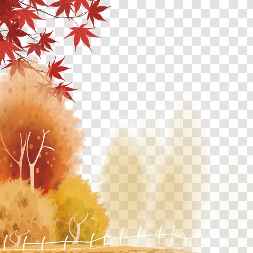Red Maple Leaf Euclidean Vector - Beautiful Leaves Transparent PNG