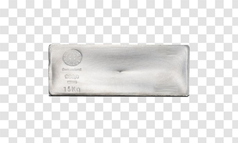 Metal Rectangle - Silver Ingot Transparent PNG