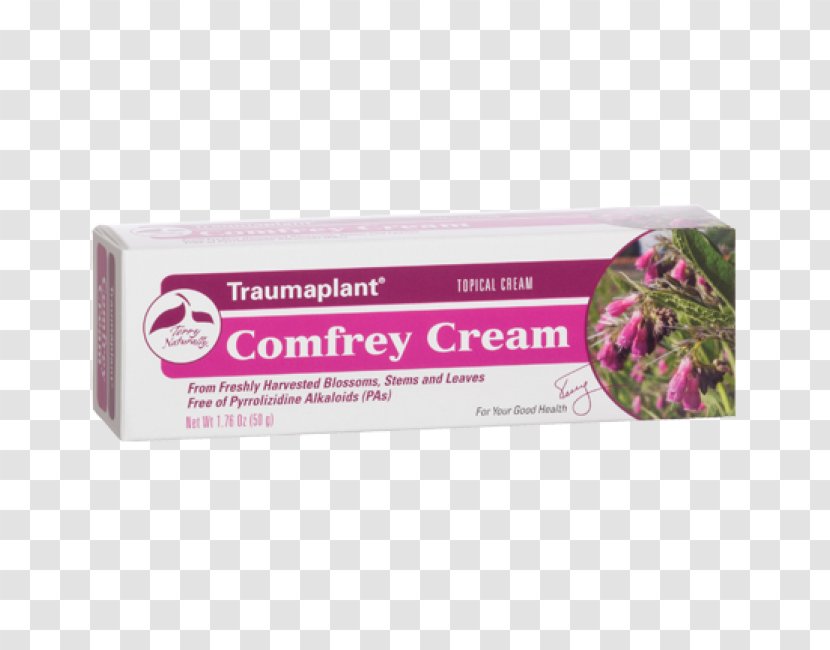 EuroPharma Terry Naturally Traumaplant Comfrey Cream Topical Medication Herb Transparent PNG