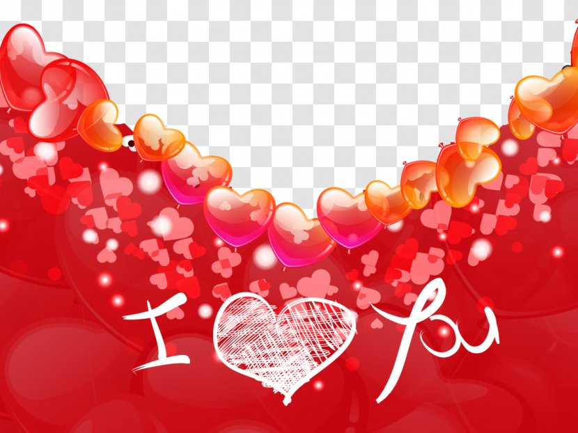 Love Heart Typography - Template - I You Transparent PNG