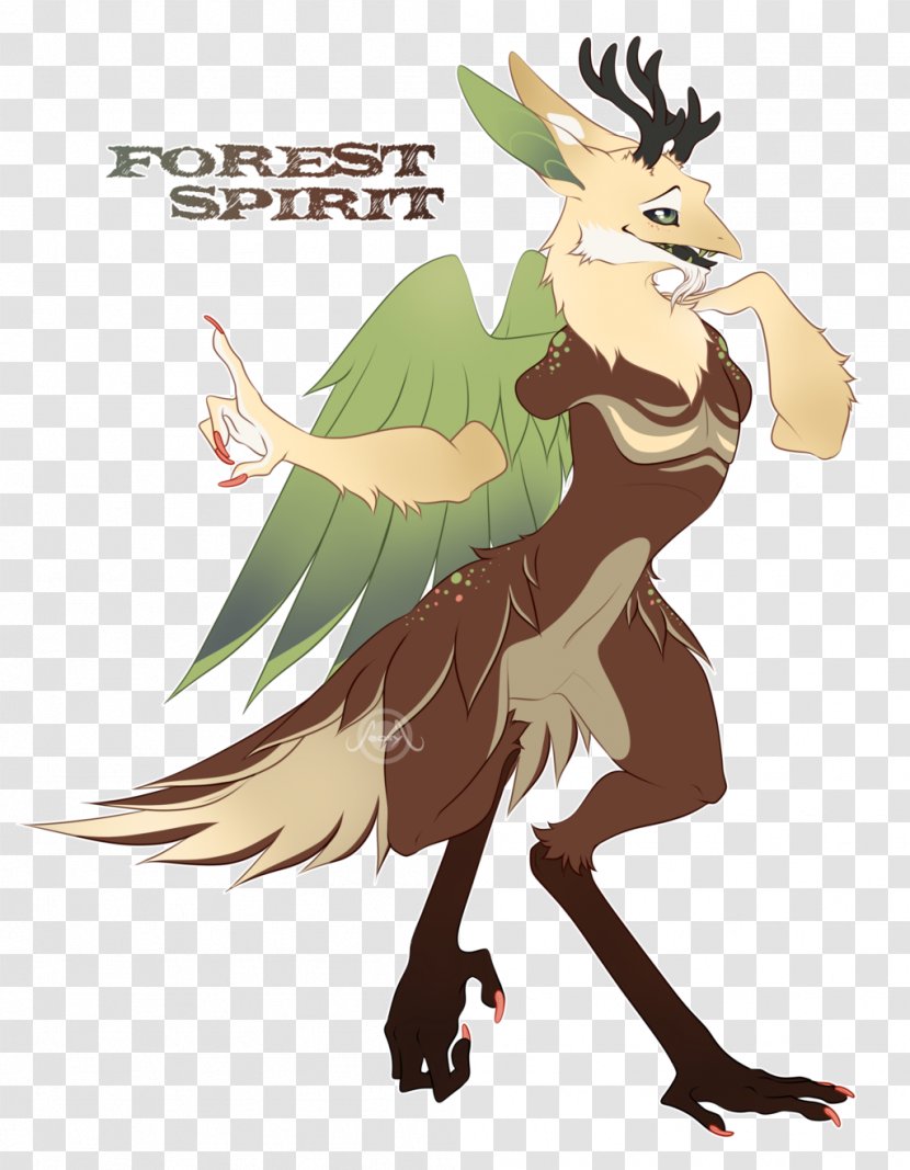 DeviantArt Legendary Creature Illustration Artist - Heart - Forest Spirit Transparent PNG