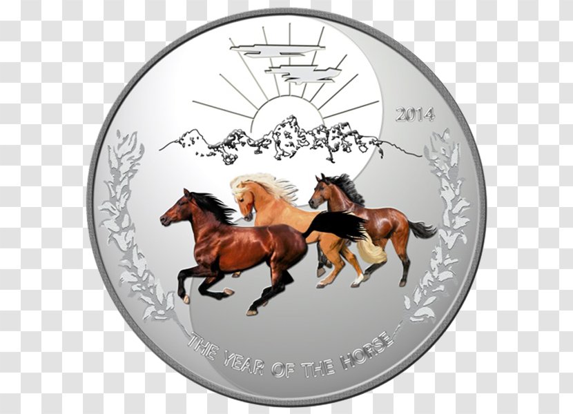 Horse Silver Coin Proof Coinage - Horseshoe Transparent PNG