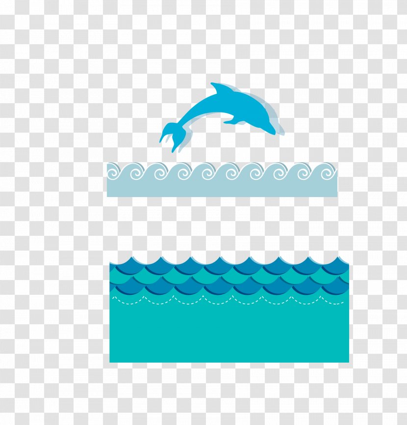 Cartoon Icon - Teal - Dolphin Transparent PNG