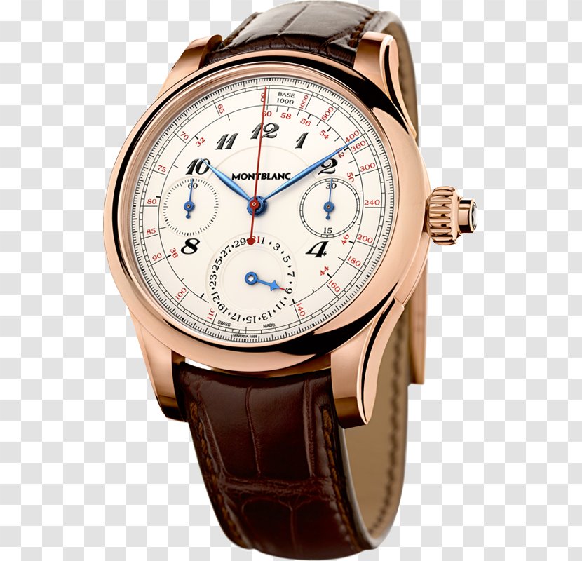 Villeret Chronograph Montblanc Watch Movement Transparent PNG