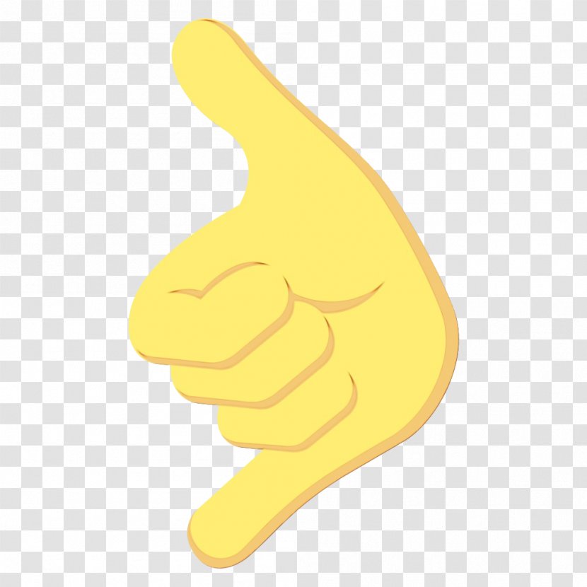 Yellow Background - Gesture - Thumbs Signal Transparent PNG