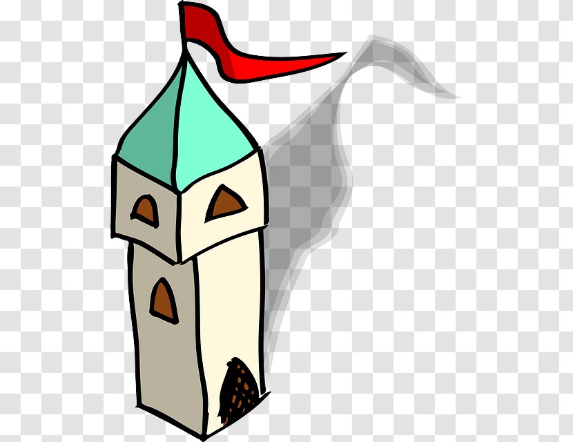 Simple RPG Tower Castle Clip Art - Roleplaying Game Transparent PNG