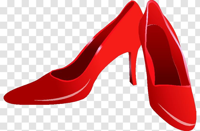 Red High-heeled Footwear Shoe Absatz - Designer - High Heels Transparent PNG