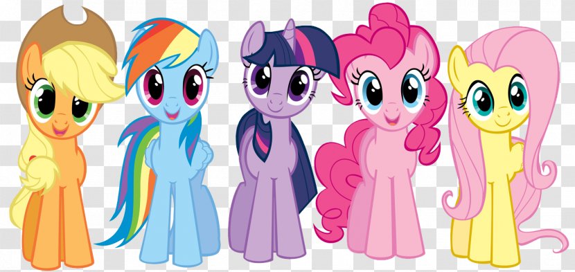 Pinkie Pie Rainbow Dash Rarity Twilight Sparkle Applejack - My Little Pony - Transparent Images Transparent PNG