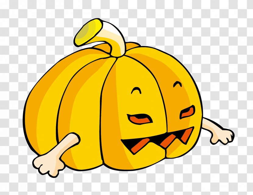 Jack-o-lantern Pumpkin Halloween Stroke Vegetable - Pumpkins Transparent PNG