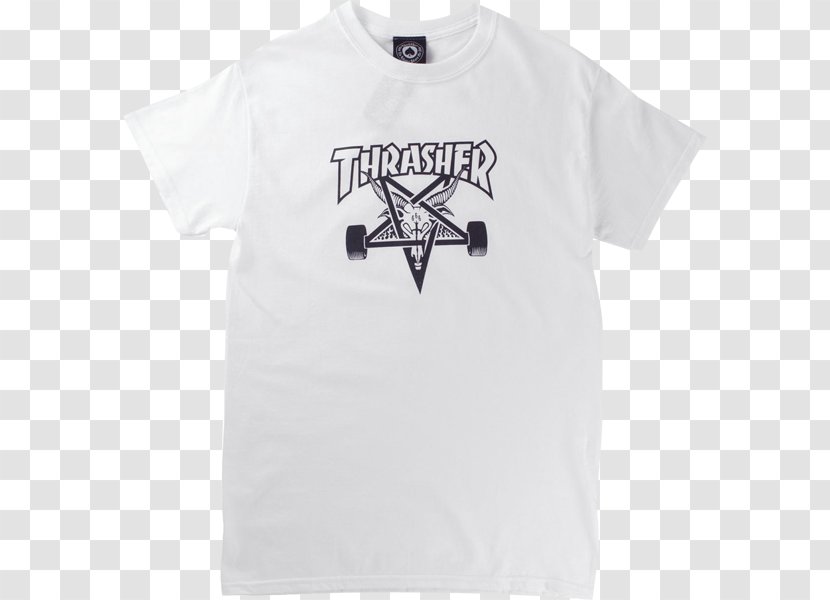 T-shirt Thrasher Presents Skate And Destroy Skateboard - Sleeve Transparent PNG
