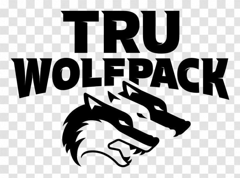 Thompson Rivers University WolfPack Gray Wolf Logo - Canada West Universities Athletic Association - Wolfpack Transparent PNG
