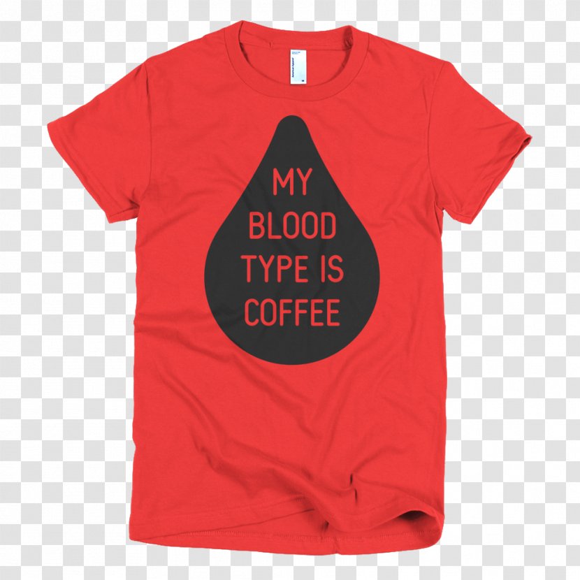 T-shirt Sheldon Cooper Sleeve J-Roc - Text - Blood Type Transparent PNG