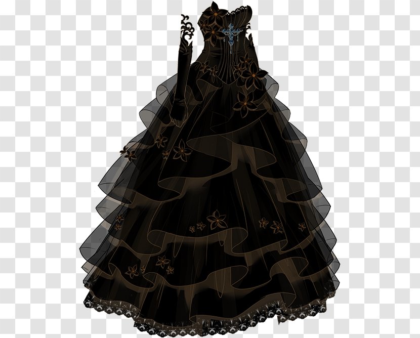 Gown Black Dress - Day - Special Wedding Transparent PNG