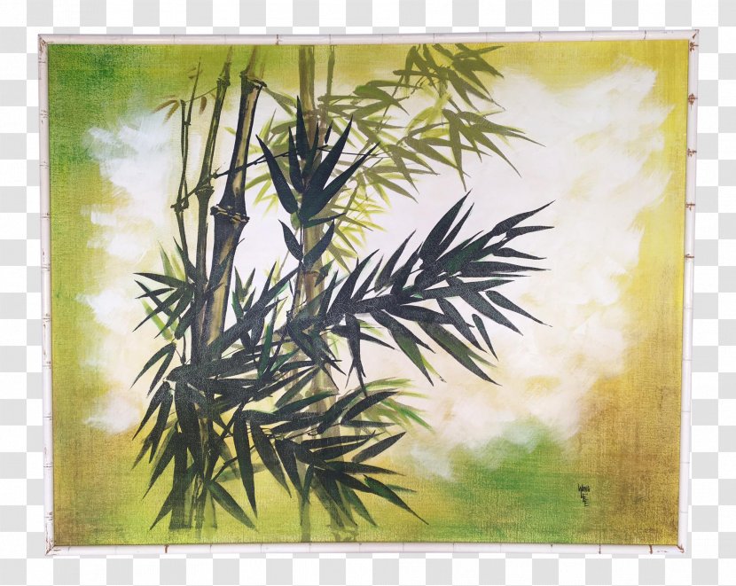 Watercolor Painting The Red Bridge Oil Bamboo - Ink Of Transparent PNG