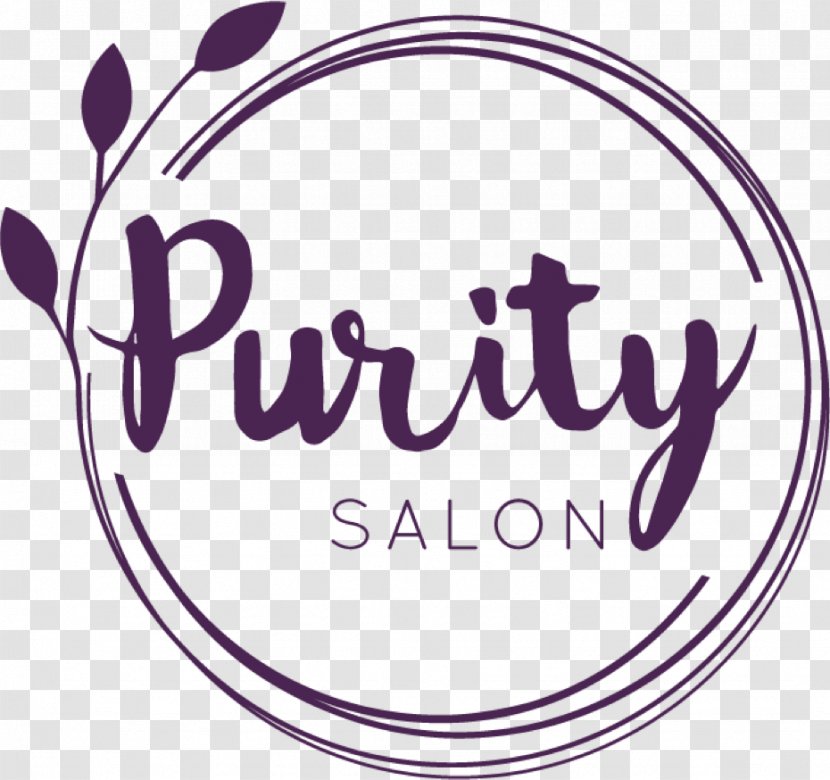 Purity Salon Logo Beauty Parlour - Calligraphy - Spa Products Transparent PNG