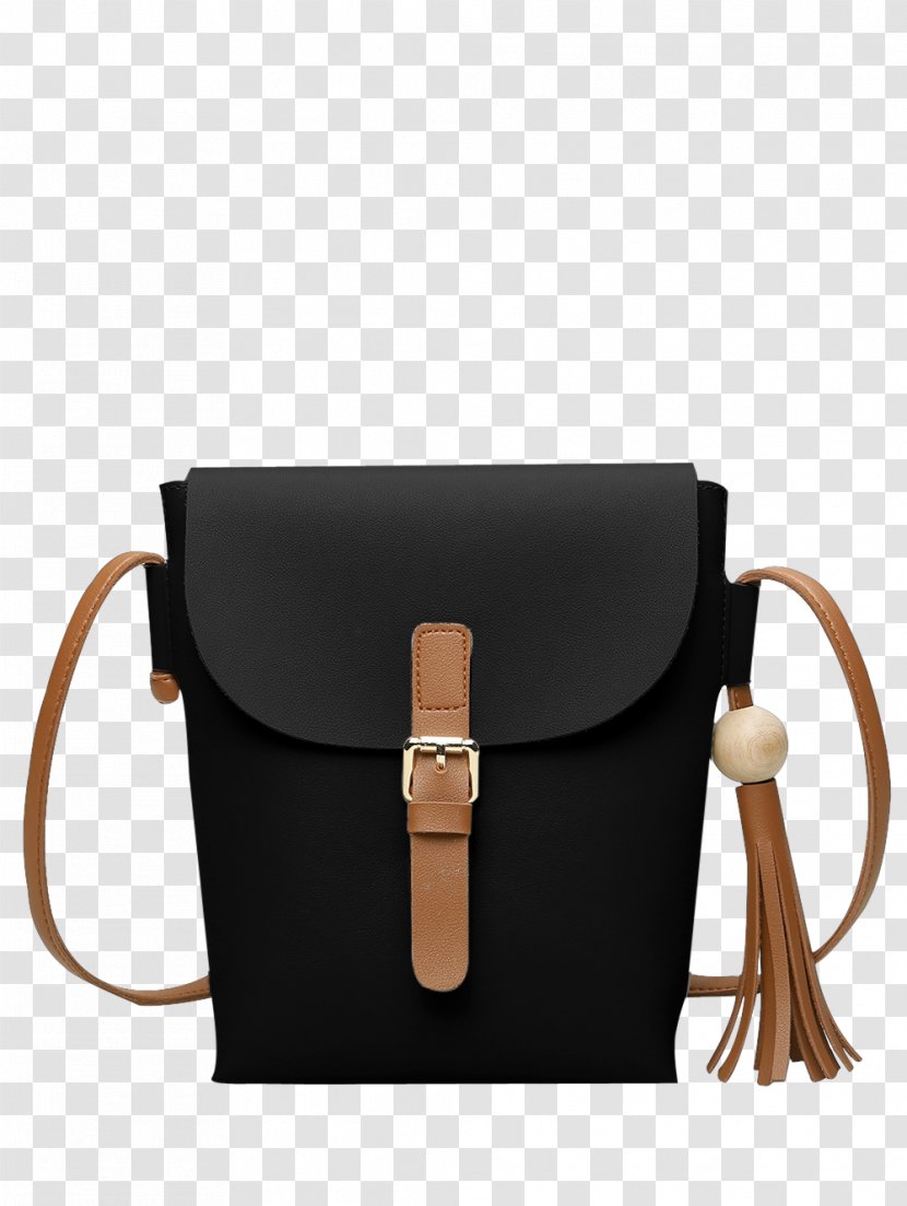 Handbag Leather Tassel Messenger Bags - Zipper - Shoulder Transparent PNG