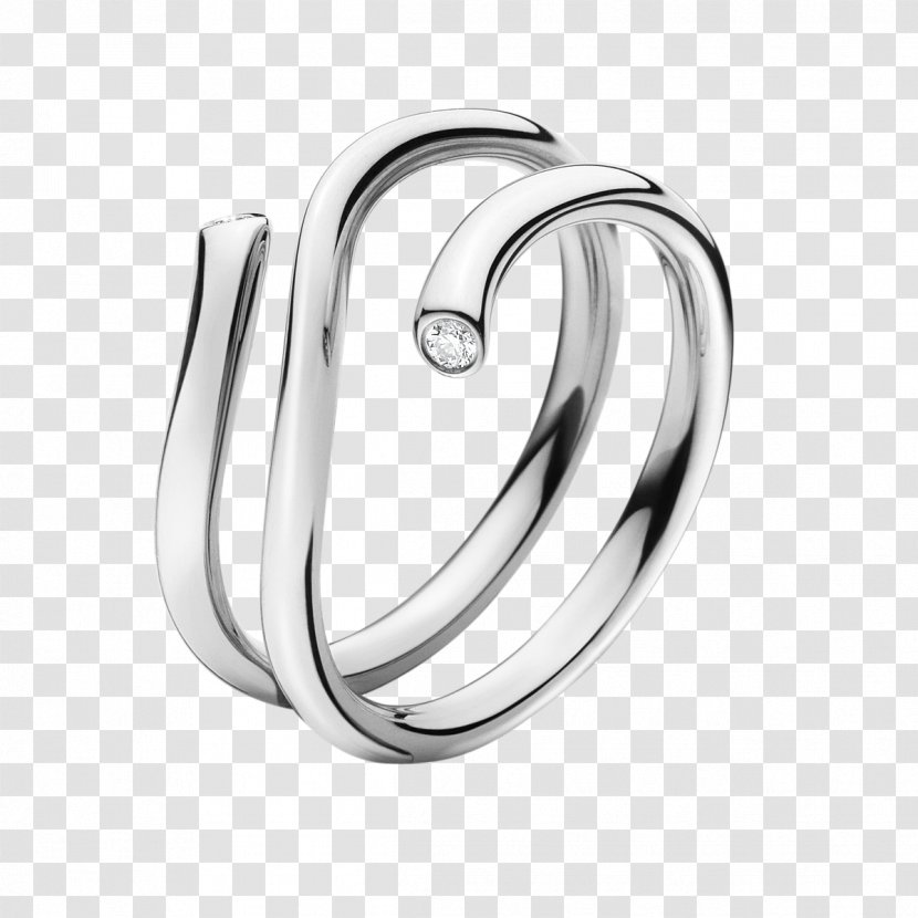 Jewellery Ring Silver Gold Designer - Wedding Ceremony Supply - Diamond Transparent PNG