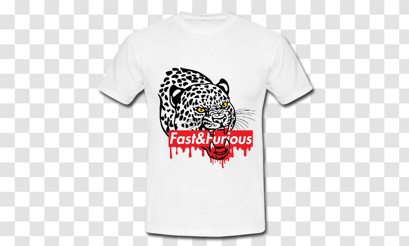 T-shirt Leopard Sleeve Bluza - Top Transparent PNG