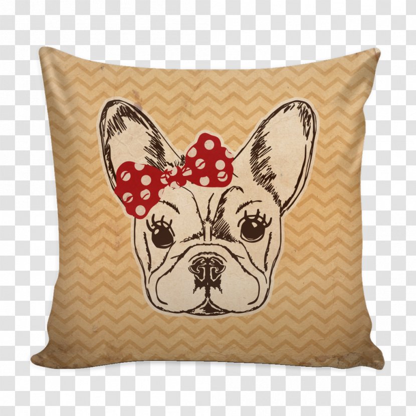 French Bulldog Dog Breed Drawing - Fireawaymarmot Productions - Throw Pillows Transparent PNG