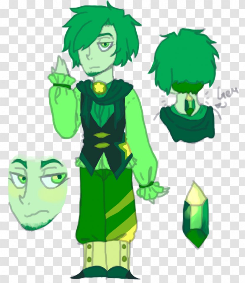 Leaf Boy Cartoon Clip Art - Fictional Character - Emerald Gem Transparent PNG