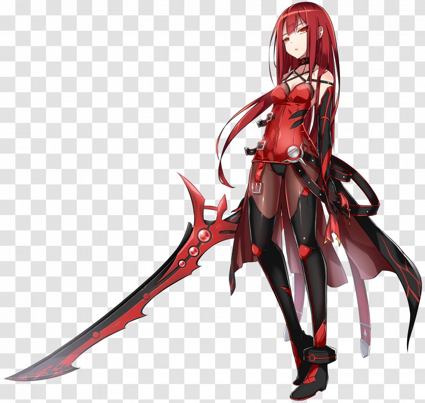 Elsword Elesis Crimson Avenger Character Art - Flower - Raven Transparent PNG