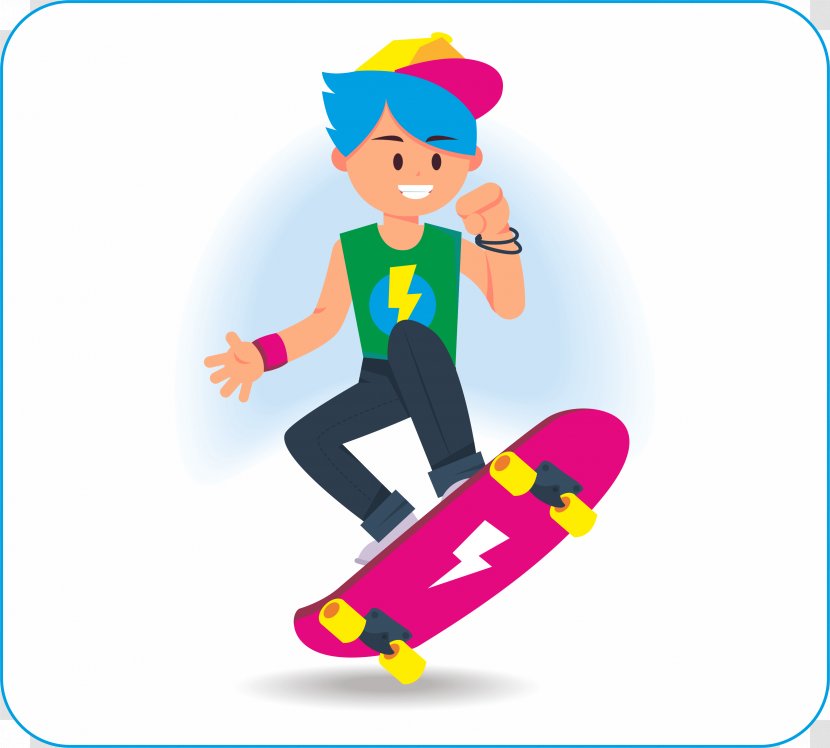 Skateboarding Ice Skating In-Line Skates Roller - Child - Skateboard Transparent PNG