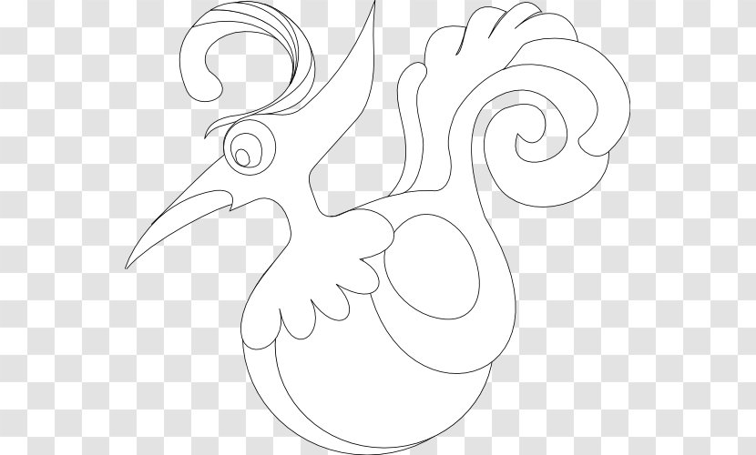 Chicken Drawing Line Art /m/02csf Clip - Silhouette Transparent PNG