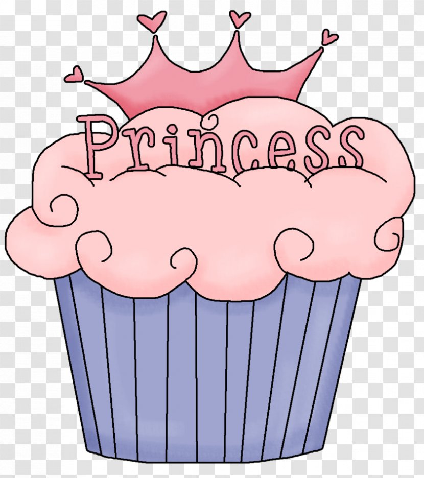 Cupcake Birthday Cake Princess Clip Art - Cartoons Cupcakes Transparent PNG