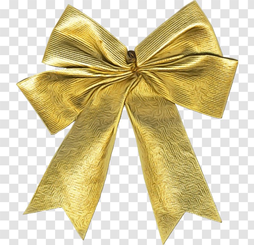 Ribbon Gold Yellow Metal - Paint - Brass Satin Transparent PNG