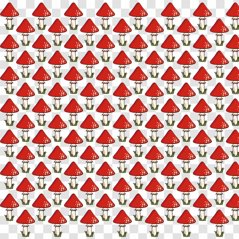 Area Pattern - Point - Mushroom Red Background Vector Transparent PNG