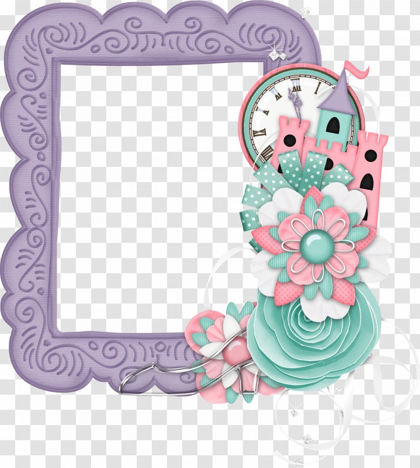 Clip Art - Shading - Flower Frame Pattern Transparent PNG