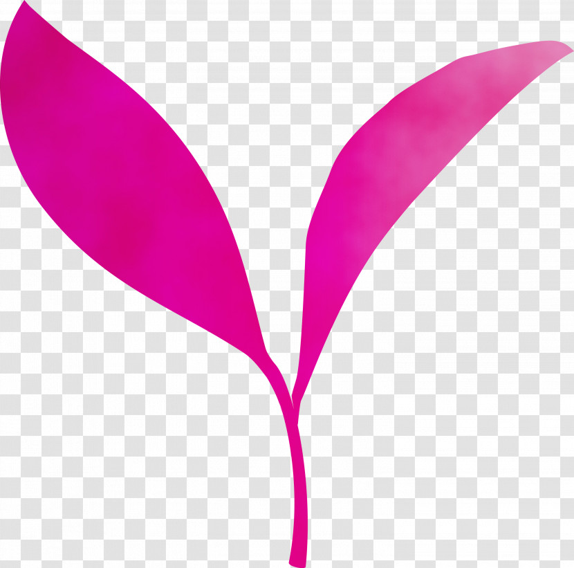 Pink Violet Magenta Leaf Purple Transparent PNG