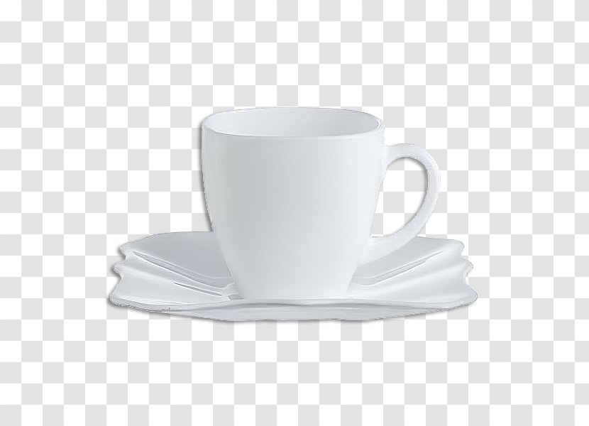 Coffee Cup Espresso Saucer Mug - Fuding White Tea Transparent PNG